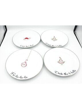 St. Nicholas Square TIS THE SEASON 8 Inch Salad Plates Set of 4